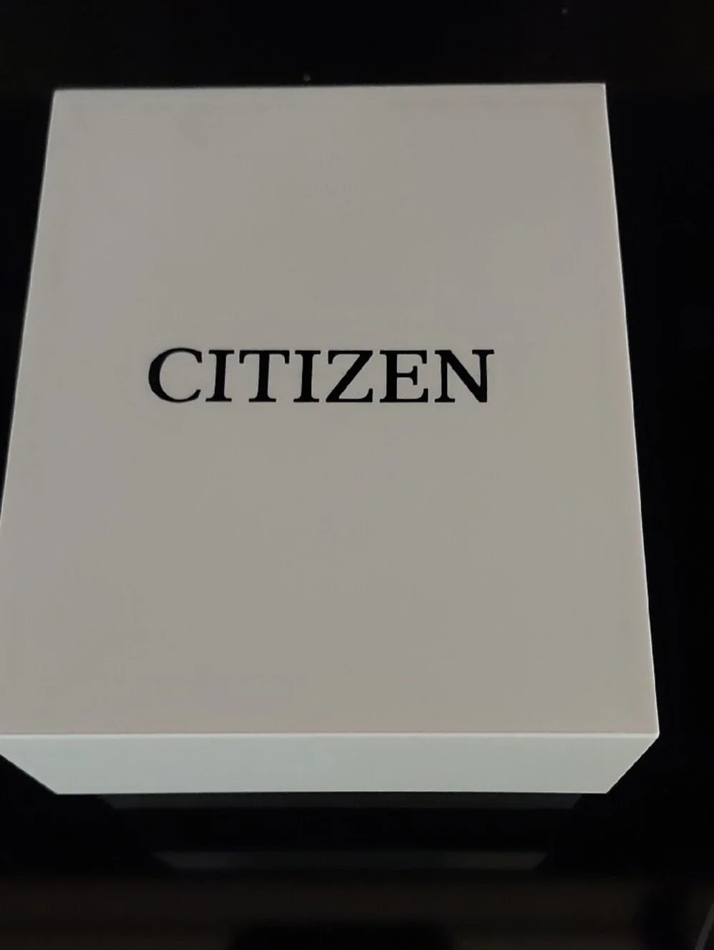 Citizen Chronograph Watch with Cream Dial and Brown Strap